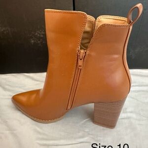 Tan Ankle Boots NEW IN BOX